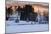 Winter Sunset-Michael Blanchette Photography-Mounted Photographic Print