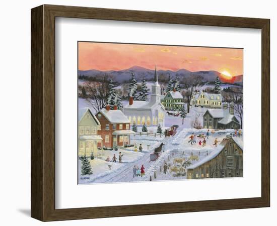 Winter Sunset-Bob Fair-Framed Giclee Print