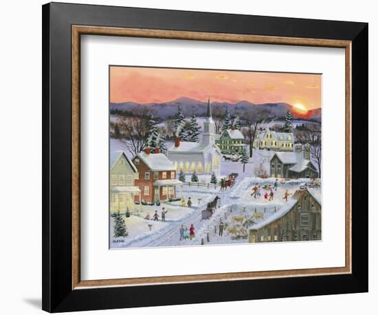 Winter Sunset-Bob Fair-Framed Giclee Print