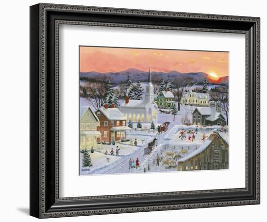 Winter Sunset-Bob Fair-Framed Giclee Print