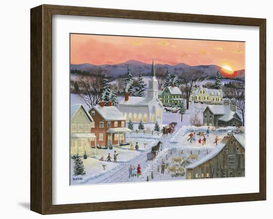 Winter Sunset-Bob Fair-Framed Giclee Print