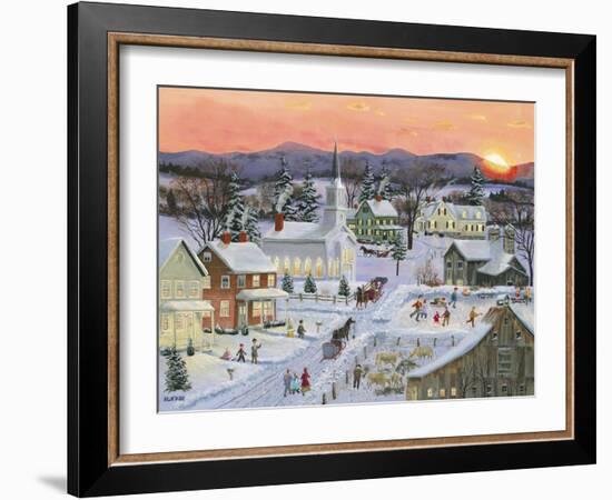 Winter Sunset-Bob Fair-Framed Giclee Print