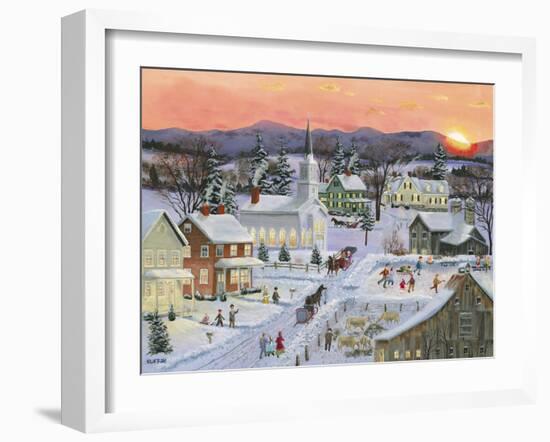 Winter Sunset-Bob Fair-Framed Giclee Print