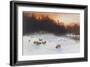 Winter Sunset-Joseph Farquharson-Framed Giclee Print