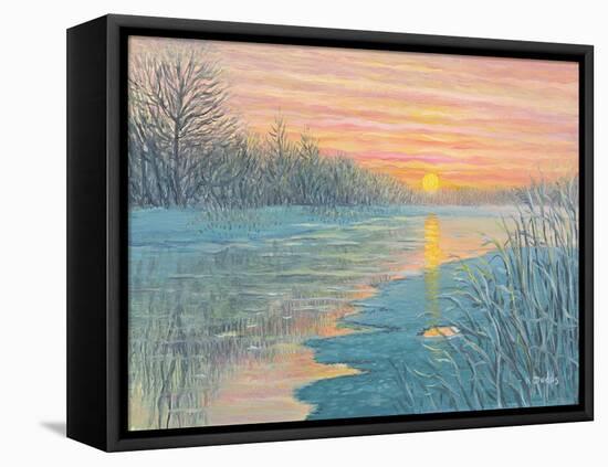 Winter Sunset-Kevin Dodds-Framed Premier Image Canvas