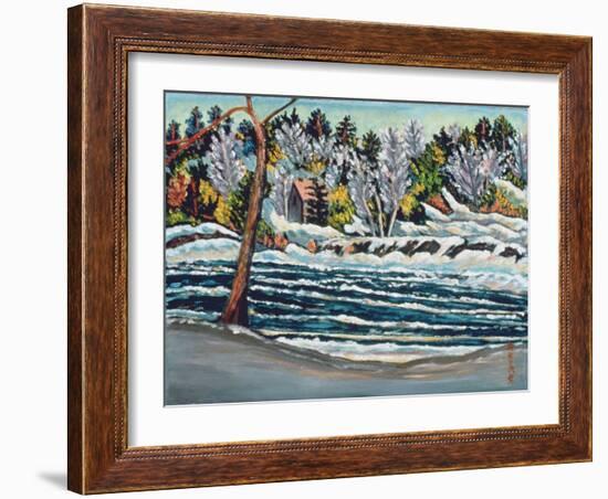 Winter Thaw, Gatineau River-Patricia Eyre-Framed Giclee Print