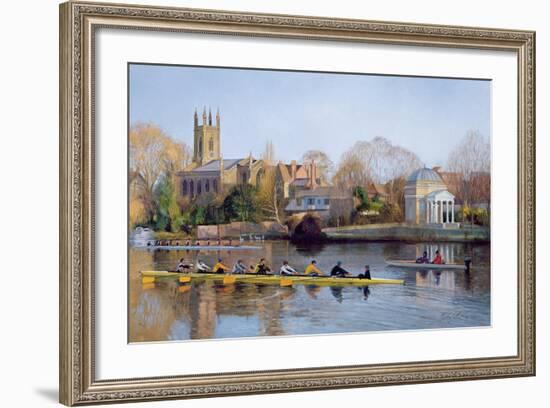 Winter Training at Hampton-Timothy Easton-Framed Giclee Print