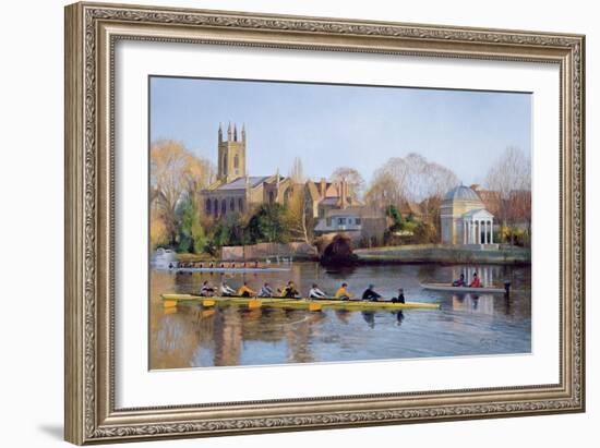 Winter Training at Hampton-Timothy Easton-Framed Giclee Print