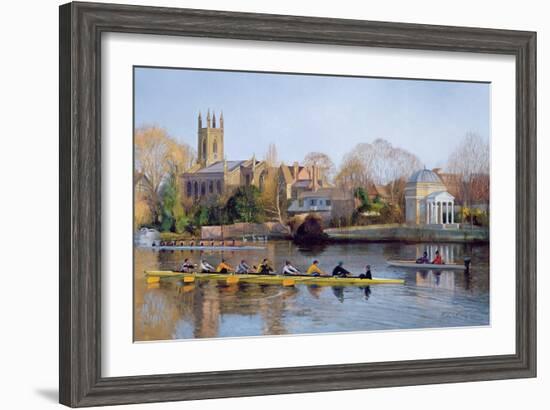 Winter Training at Hampton-Timothy Easton-Framed Giclee Print