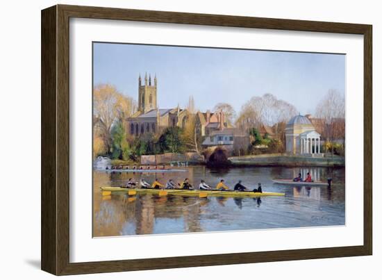 Winter Training at Hampton-Timothy Easton-Framed Giclee Print