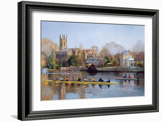 Winter Training at Hampton-Timothy Easton-Framed Giclee Print