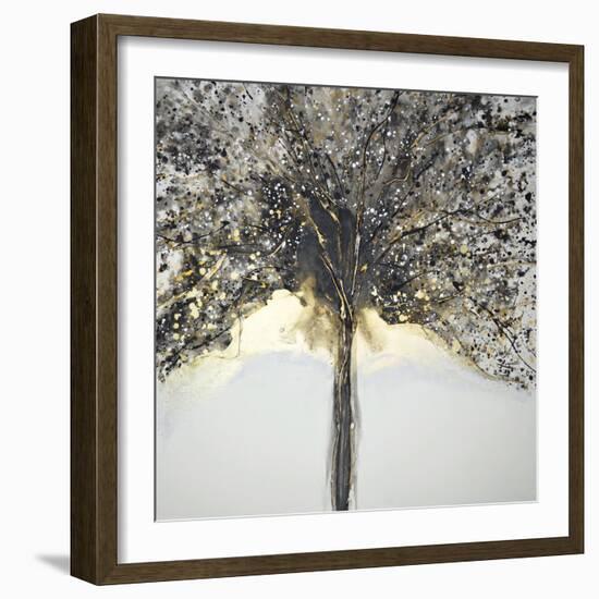 Winter Tree Lights-Caroline Ashwood-Framed Giclee Print