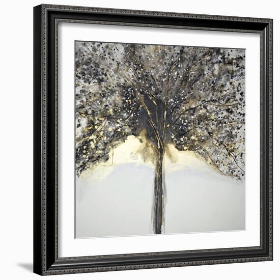 Winter Tree Lights-Caroline Ashwood-Framed Giclee Print