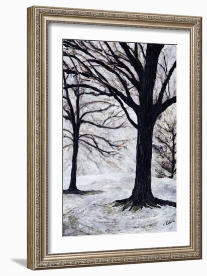 Winter Trees, Greenwich Park, 2004-Ellen Golla-Framed Giclee Print