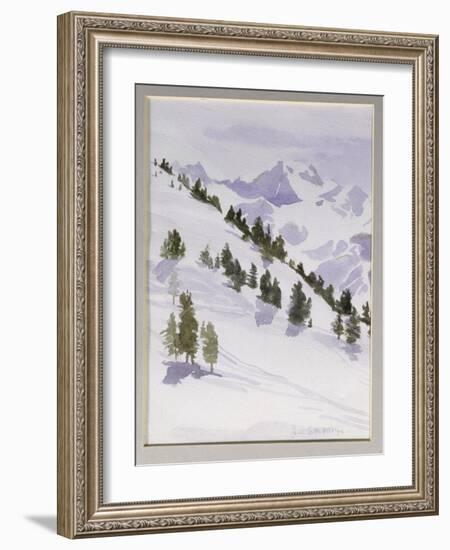 Winter Trees, Haute Nandez, Switzerland, 1989-Sarah Butterfield-Framed Giclee Print