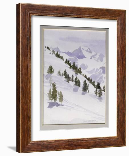 Winter Trees, Haute Nandez, Switzerland, 1989-Sarah Butterfield-Framed Giclee Print