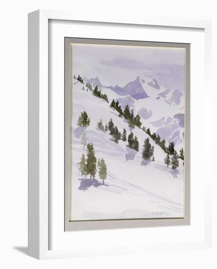 Winter Trees, Haute Nandez, Switzerland, 1989-Sarah Butterfield-Framed Giclee Print