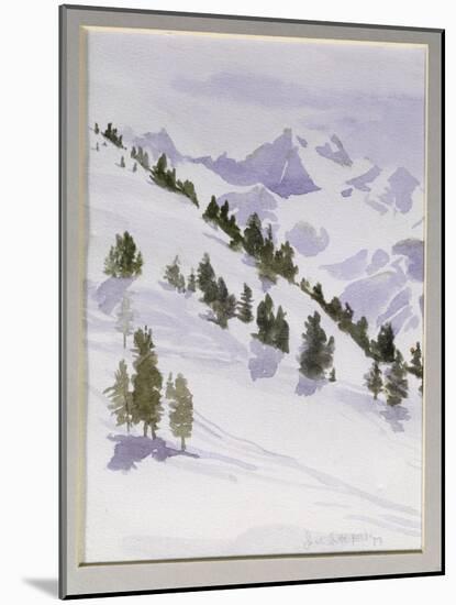 Winter Trees, Haute Nandez, Switzerland, 1989-Sarah Butterfield-Mounted Giclee Print