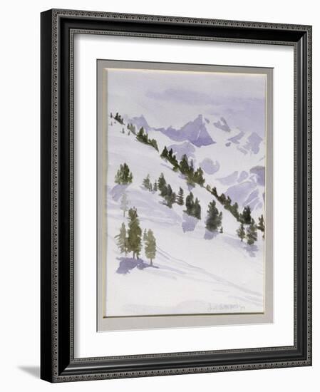 Winter Trees, Haute Nandez, Switzerland, 1989-Sarah Butterfield-Framed Giclee Print