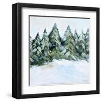 Winter Trees with Snow-Melissa Lyons-Framed Art Print
