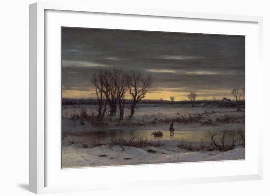 Winter Twilight Near Albany, 1858-George Henry Boughton-Framed Giclee Print