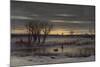 Winter Twilight Near Albany, 1858-George Henry Boughton-Mounted Giclee Print