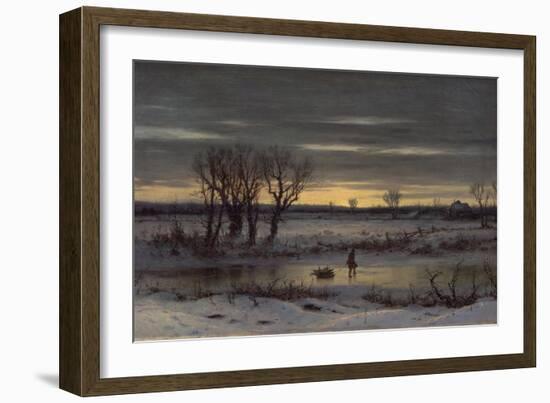 Winter Twilight Near Albany, 1858-George Henry Boughton-Framed Giclee Print