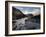 Winter View Along Partly-Frozen River Etive Towards Distant Mountains, Rannoch Moor, Scotland-Lee Frost-Framed Photographic Print