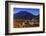 Winter View at Dusk over Andorra La Vella, Andorra-Stefano Politi Markovina-Framed Photographic Print