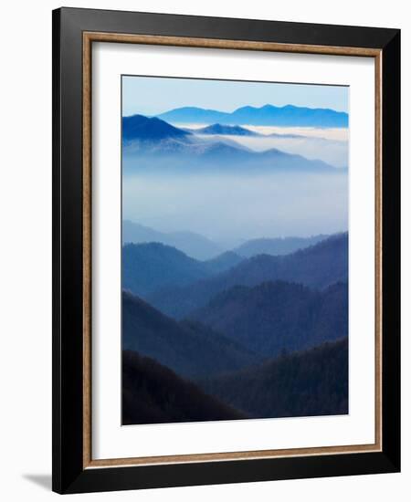 Winter View of Deep Creek Valley, Great Smoky Mountains National Park, North Carolina, USA-Adam Jones-Framed Photographic Print