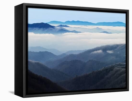 Winter View of Thomas Divide, Great Smoky Mountains National Park, North Carolina, USA-Adam Jones-Framed Premier Image Canvas