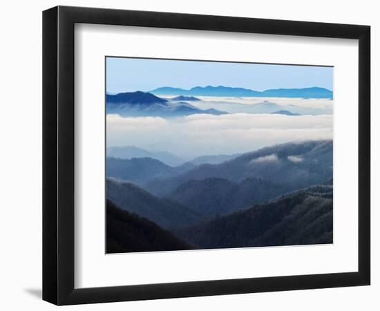 Winter View of Thomas Divide, Great Smoky Mountains National Park, North Carolina, USA-Adam Jones-Framed Photographic Print