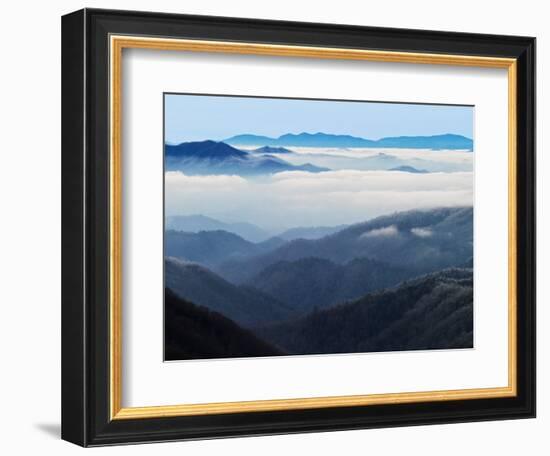 Winter View of Thomas Divide, Great Smoky Mountains National Park, North Carolina, USA-Adam Jones-Framed Photographic Print