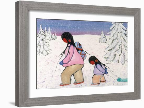 Winter Walk-Cecil Youngfox-Framed Art Print