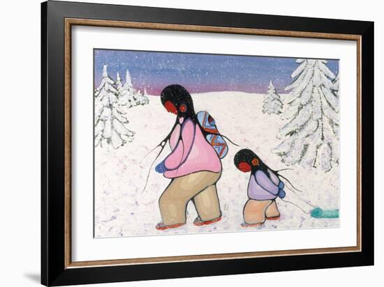 Winter Walk-Cecil Youngfox-Framed Art Print