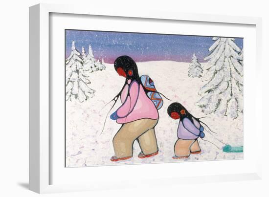 Winter Walk-Cecil Youngfox-Framed Art Print