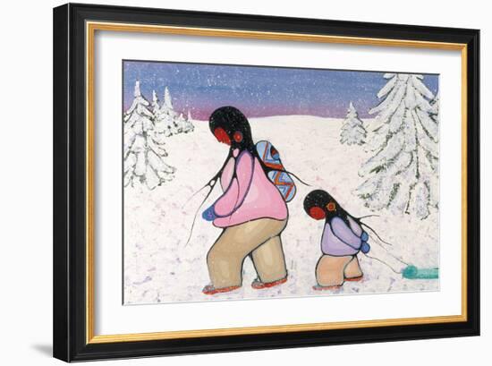 Winter Walk-Cecil Youngfox-Framed Art Print