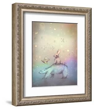 Winter walk-Claire Westwood-Framed Art Print