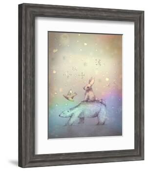 Winter walk-Claire Westwood-Framed Art Print