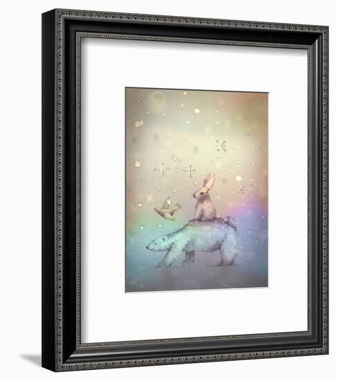 Winter walk-Claire Westwood-Framed Art Print