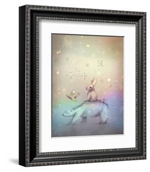 Winter walk-Claire Westwood-Framed Art Print