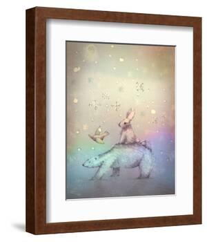Winter walk-Claire Westwood-Framed Art Print