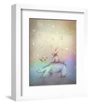 Winter walk-Claire Westwood-Framed Art Print