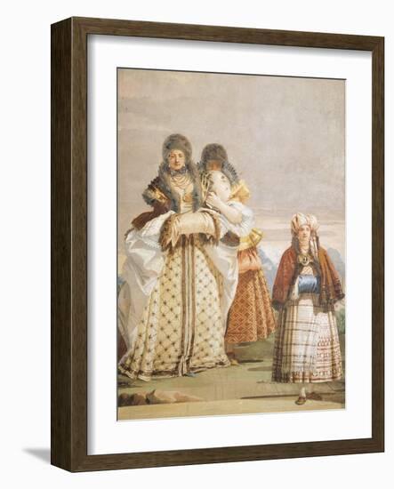 Winter Walk-Giambattista Tiepolo-Framed Giclee Print