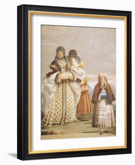 Winter Walk-Giambattista Tiepolo-Framed Giclee Print