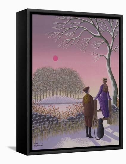 Winter Walking-Peter Szumowski-Framed Premier Image Canvas