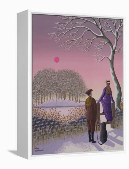 Winter Walking-Peter Szumowski-Framed Premier Image Canvas