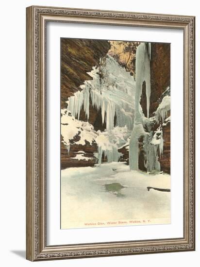 Winter, Watkins Glen, New York-null-Framed Art Print