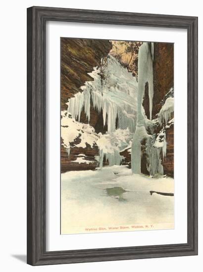 Winter, Watkins Glen, New York-null-Framed Art Print