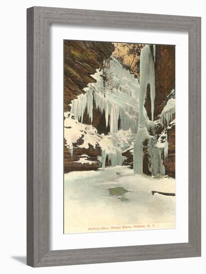 Winter, Watkins Glen, New York-null-Framed Art Print